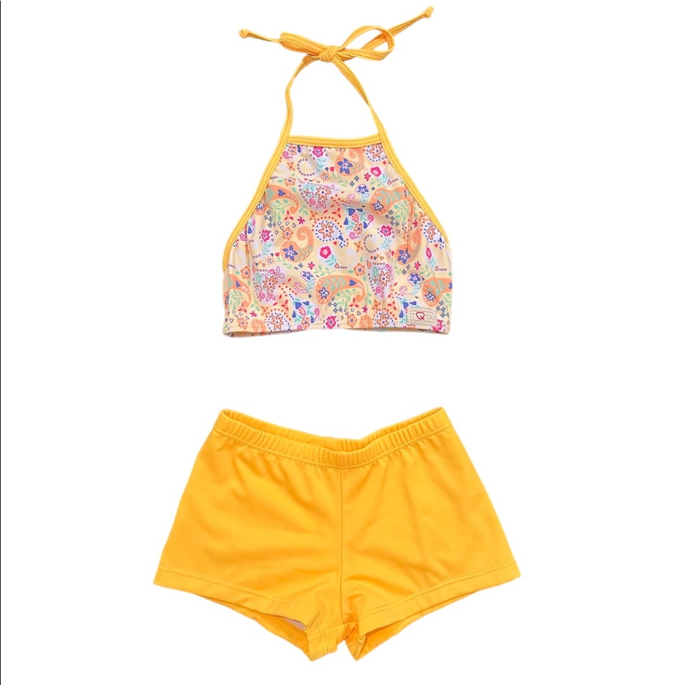 TQTA   Girls 2Piece Matching Tankini Swimsuit Set.